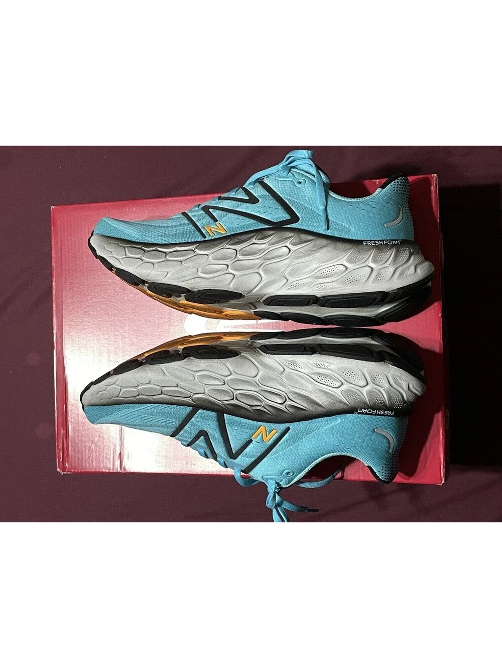 New Balance Fresh Foam X More v4 MMORCH4 Mens Size 11 2E Running Aqua